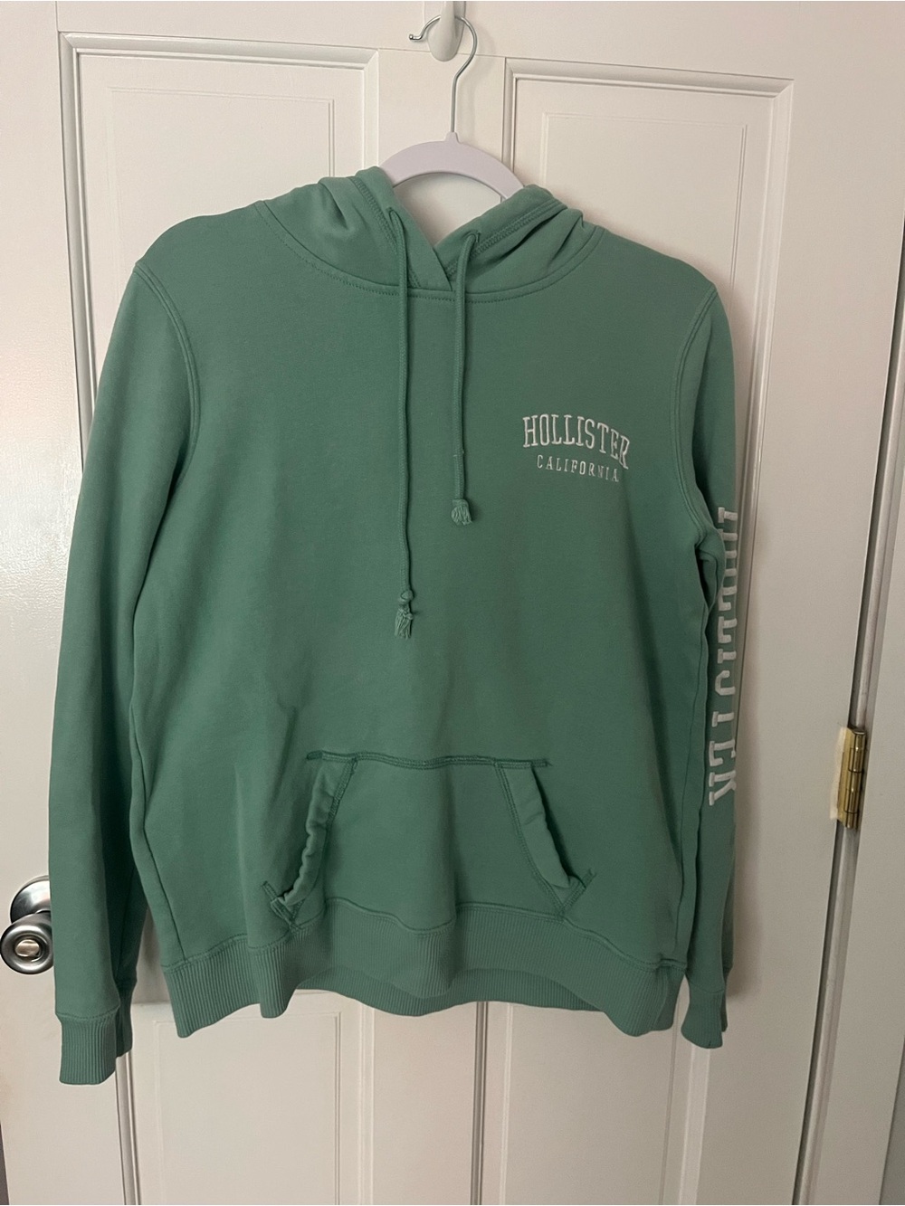Hollister Teal/Green Hooded Sweatshirt